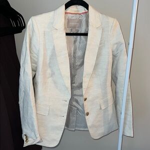 Women's Cream Blazer Banana Republic